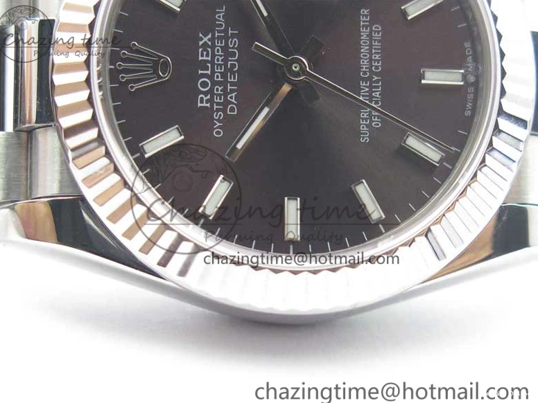 0115 GoodFit Datejust 31mm 278275 SS BP Maker Best Edition Gray Stick Markers Dial on SS President Bracelet 3089